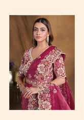 India Silk Deep Pink Sarees Featuring A Blend Of Multiple Fabrics Offer A Perfect Balance Of Elegance